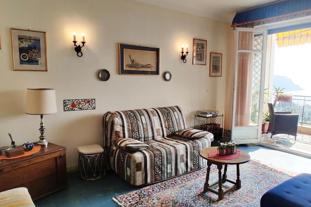 Vintage Flat On Villefranche Bay - Free Car Park Ngoại thất bức ảnh