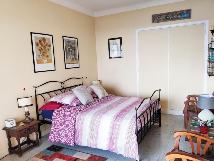 Vintage Flat On Villefranche Bay - Free Car Park Ngoại thất bức ảnh