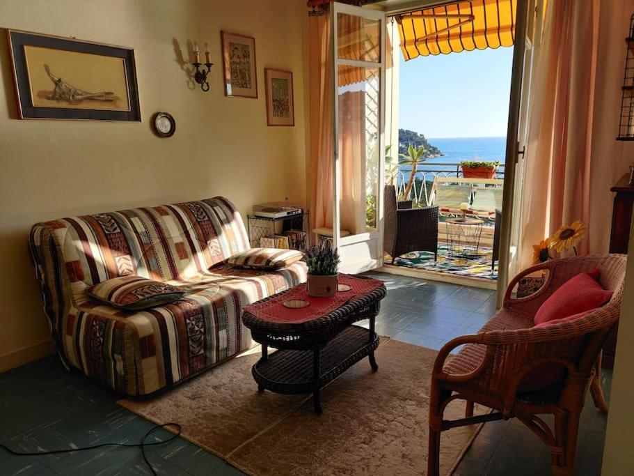 Vintage Flat On Villefranche Bay - Free Car Park Ngoại thất bức ảnh