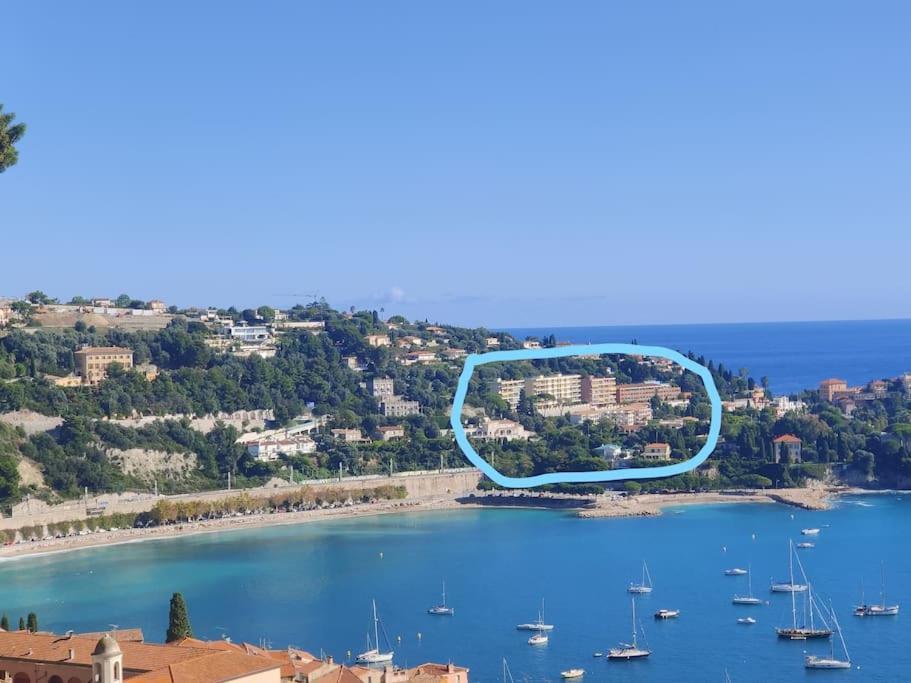 Vintage Flat On Villefranche Bay - Free Car Park Ngoại thất bức ảnh