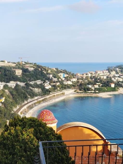 Vintage Flat On Villefranche Bay - Free Car Park Ngoại thất bức ảnh