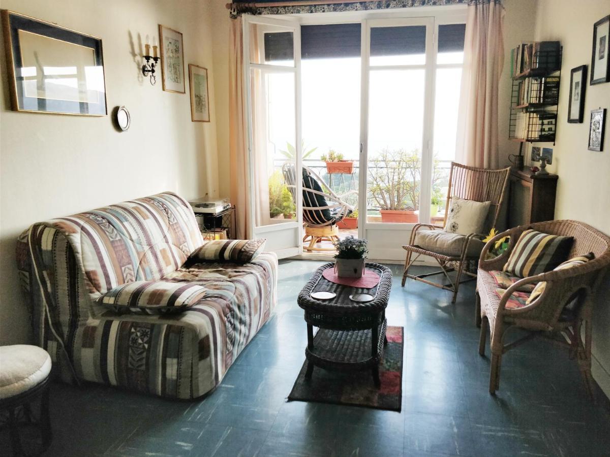 Vintage Flat On Villefranche Bay - Free Car Park Ngoại thất bức ảnh